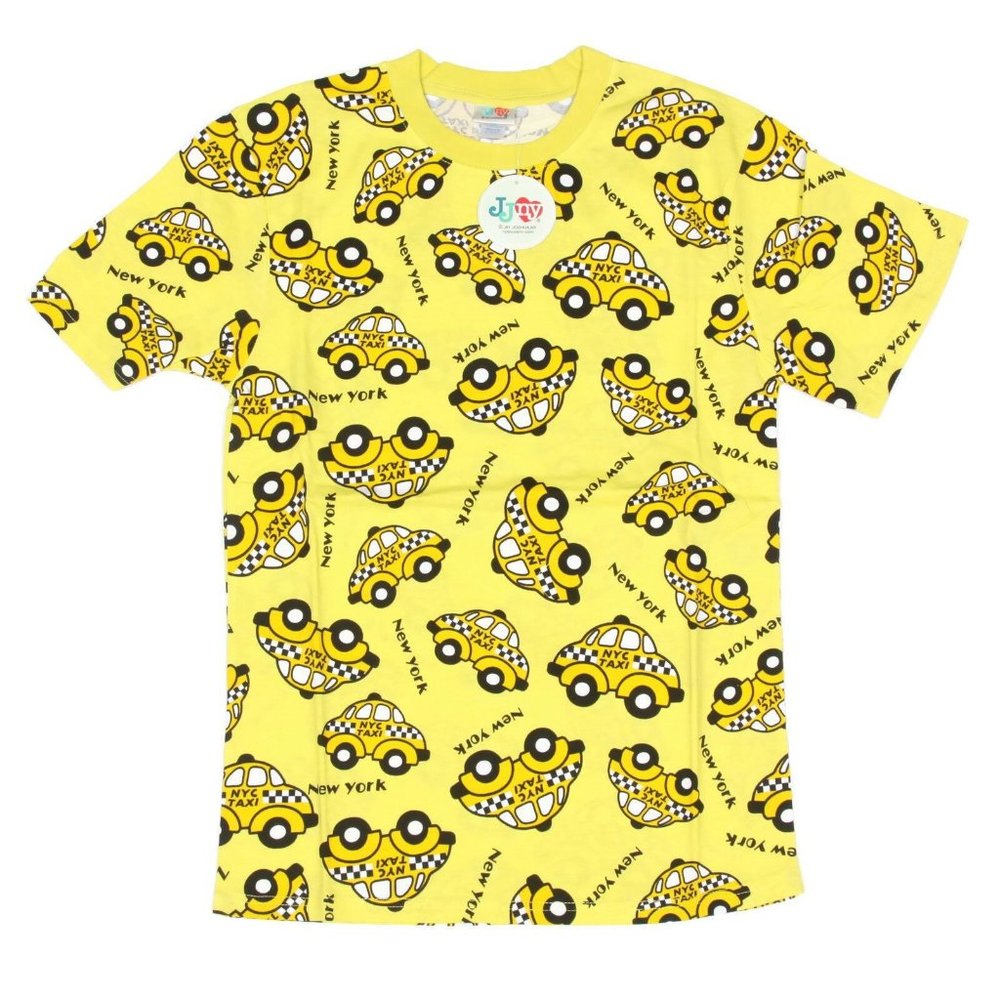 NEW JAY JOSHUA New York CIty Taxi Cab T-Shirt NYC Yellow Tee Women's Med…